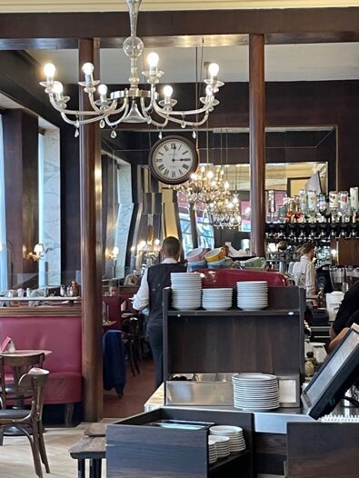 Working meeting with Hubert Bukowski INNOWO and Theodora Doltu National University of Science and Technology Politehnica Bucharest – Cafe Ritter 29.07.2025